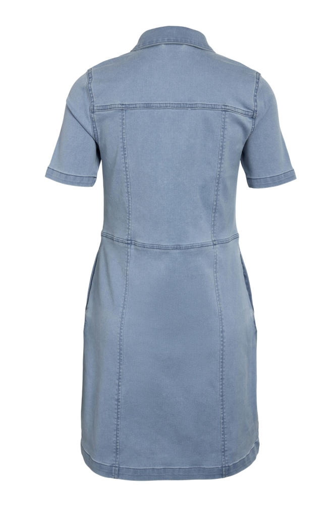 NMNISA S/S SLIM DENIM DRESS VI533LB 27032701 Light Blue Denim